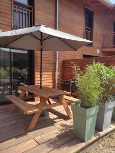 Patio nebo venkovní prostory v ubytování Résidence Nature et tranquillité