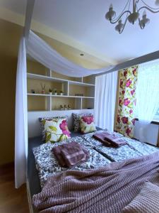 Posteľ alebo postele v izbe v ubytovaní Comfort Apartment 2 rooms 65m2