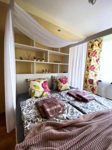Posteľ alebo postele v izbe v ubytovaní Comfort Apartment 2 rooms 65m2