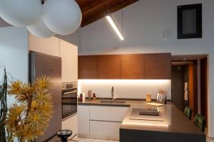 A kitchen or kitchenette at THE AA VILLA: Your Interactive Home Experience!