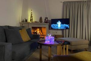 A seating area at THE AA VILLA: Your Interactive Home Experience!