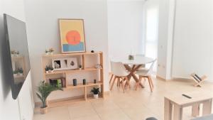 TV a/nebo společenská místnost v ubytování BEACH VALENCIA LUXURY - B40-21 - Apartament on Beach