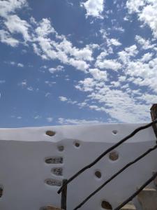 a view of the sky from the deck of a boat at Latmos 1860 in Skala