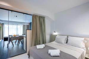 Posteľ alebo postele v izbe v ubytovaní Habitat 29 A