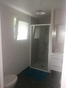 ห้องน้ำของ Petite maison charmante en baie de Saint-Brieuc entre Paimpol et Erquy Wifi et parking gratuit