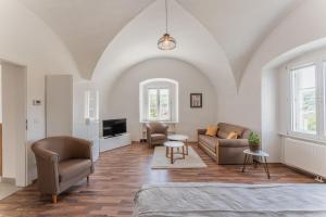 Posezení v ubytování Ferienwohnungen im Kloster