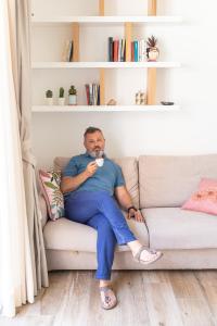 Posezení v ubytování Suite Frida Rimini