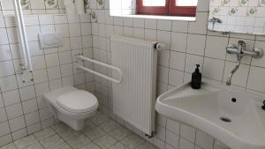 Kúpeľňa v ubytovaní Hotel Hospodářský dvůr Bohuslavice + 20 fotografií