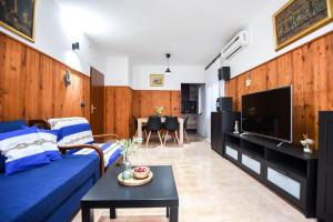 TV a/nebo společenská místnost v ubytování Villa Adriatica