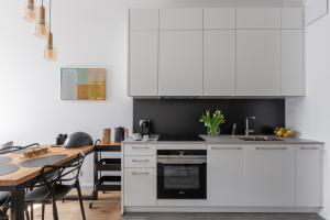 Kuchnia lub aneks kuchenny w obiekcie Apartament Słoneczny - Młyn Maria - Art Apartments