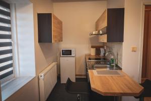 Eldhús eða eldhúskrókur á Hotel Apartment Faraon