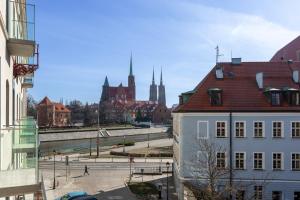 Widok na miasto Wrocław z tego apartamentu