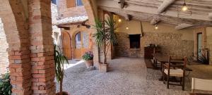 Patio alebo iná vonkajšia časť ubytovania Casanova di Campriano