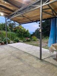 pérgola con vistas al jardín en Гостевой дом ESHERA, en Sukhum