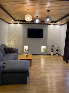 TukhlyaMountain Residence的配有沙发和平板电视的客厅