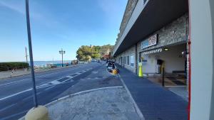 a city street with a building and a street with a street at Suites Margot in Santa Margherita Ligure