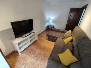 TV a/nebo společenská místnost v ubytování Apartamento Enol