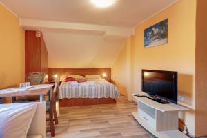 TV a/nebo společenská místnost v ubytování Apartments Lucija