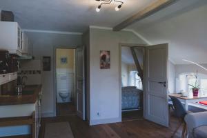 Dapur atau dapur kecil di ExklusiveWohnung mitten in der Natur - Ruth's Nest