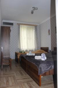 Postel nebo postele na pokoji v ubytování Guest house Maspindzeli