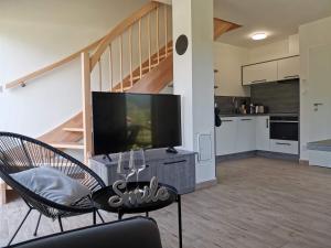 Kuchyň nebo kuchyňský kout v ubytování Apartmány Černý vlk, Borová Lada