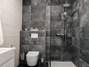 Koupelna v ubytování Apartmány Černý vlk, Borová Lada