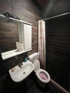 Kopalnica v nastanitvi Dormire Apartmans + 37 fotografij