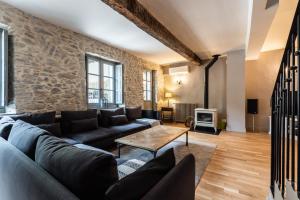 Et opholdsområde på La Maison de La Tour Pinte