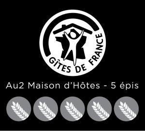 a logo for a wellness center with a person holding up at Au2 Maison d'Hôtes - Guest House Au2 in Muidorge