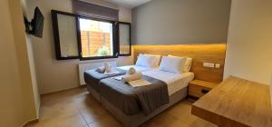 Кровать или кровати в номере Villy Luxury Home 1
