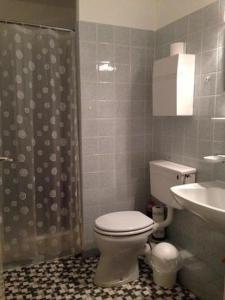 a bathroom with a toilet and a sink at Haus-Sonnenbichl-Wohnung-102 in Oberstdorf