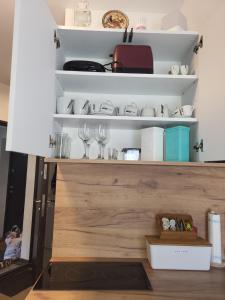 Eldhús eða eldhúskrókur á Apartman Krnjajic Diamond Hill