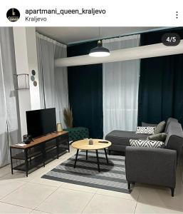 Khu vực ghế ngồi tại Apartmani Queen