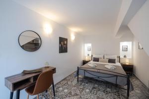 Posteľ alebo postele v izbe v ubytovaní Magdalenia's cozy apartments