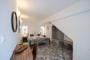 Televízia a/alebo spoločenská miestnosť v ubytovaní Magdalenia's cozy apartments