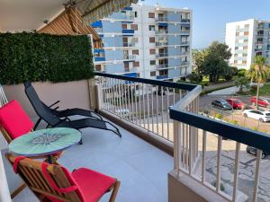 Balkon ili terasa u objektu Appartement rénové, terrasse vue mer