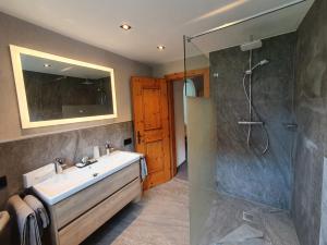 Koupelna v ubytování Hotel Klockerhof