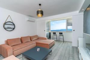 Posezení v ubytování Blue Apartment G&G