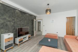 TV a/nebo společenská místnost v ubytování Blue Apartment G&G