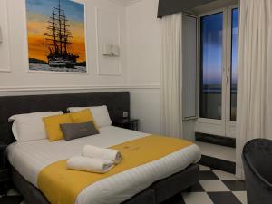 Posteľ alebo postele v izbe v ubytovaní Hotel Stabia