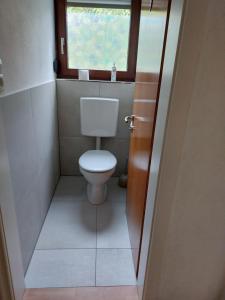 Koupelna v ubytování Ferienwohnung Walgaublick