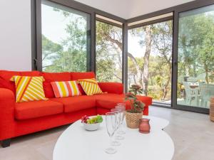 Χώρος καθιστικού στο Holiday Home Brasil by Interhome