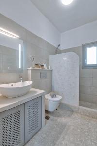 Koupelna v ubytování Sand house Antiparos