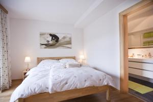 Posteľ alebo postele v izbe v ubytovaní Ferienwohnung Rust