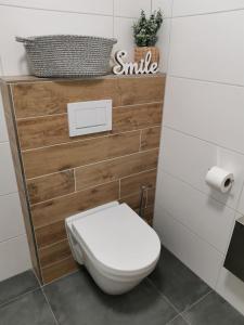 Koupelna v ubytování Apartmány Černý vlk, Borová Lada
