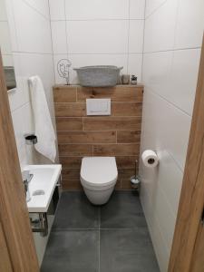 Koupelna v ubytování Apartmány Černý vlk, Borová Lada