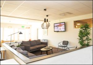 Posezení v ubytování Varbergs GK Västra Hotell