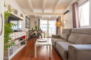 Posezení v ubytování Fantastic Penthouse Malaga Center
