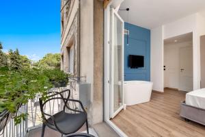 Balkón alebo terasa v ubytovaní Nelli Rooms Via Veneto