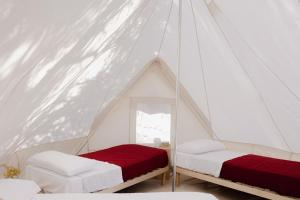 Een bed of bedden in een kamer bij Cuturi Wine Glamping